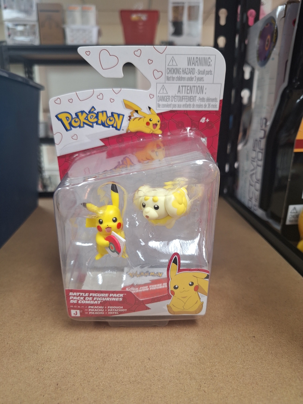 Pokemon Yellow Pikachu & Furfrou Figure Duo
